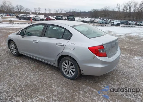 2012 Honda Civic Ex-L from USA, damaged, VIN 2HGFB2F93CH526176
